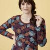 Camiseta pijama largo mujer algodón orgánico