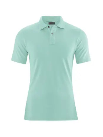 Polo de cáñamo y algodón orgánico verde claro