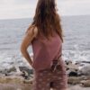 Blusa ecológica mujer color malva Tiralahilacha