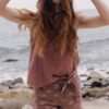 Blusa mujer color malva ecológica