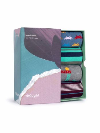 Pack de 4 calcetines frikis Arcade ecológicos para hombre.