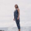 Mono largo para mujer ecológico azul