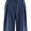 Bermudas mujer de cáñamo azul marino