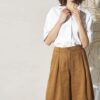 Bermudas sostenibles para mujer marrón