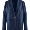 Blazer oversize ecológico azul marino