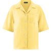 Camisa casual mujer manga corta amarilla