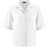 Camisa casual mujer manga corta blanca