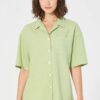 Camisa casual mujer verde ecológica