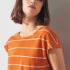 Camiseta de rayas 100% ecologica para mujer