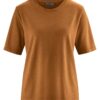 Camiseta oversize de manga corta marrón