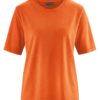 Camiseta oversize de manga corta naranja