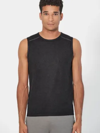 Camiseta yoga sin mangas para hombre