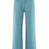 Pantalones culotte de cáñamo azul