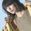 Top de punto ecológico arena para mujer