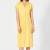 Vestido camisero midi ecológico amarillo