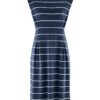 Vestido de rayas sin mangas ecológico azul marino