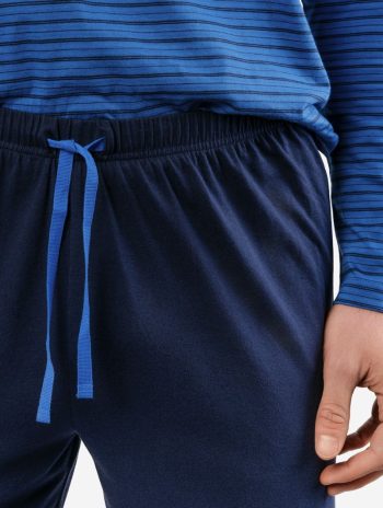 Alternative view of Pijama ecológico largo para hombre color azul