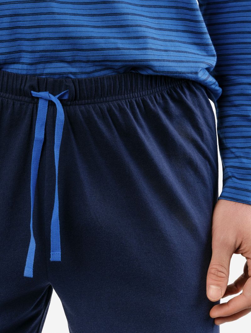 Pijama ecológico largo para hombre color azul - Imagen 2