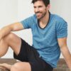 Pijama hombre verano ecológico azul