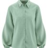 Blusa manga farol ecológica menta