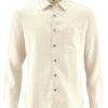 Camisa ecológica hombre colores lisos blanco