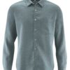 Camisa ecológica hombre colores lisos gris