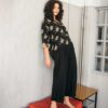 Cardigan oversize sostenible manga kimono negro