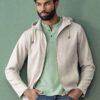 Chaqueta reciclada casual cremallera
