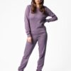 Pijama invierno mujer de algodón orgánico - Malva