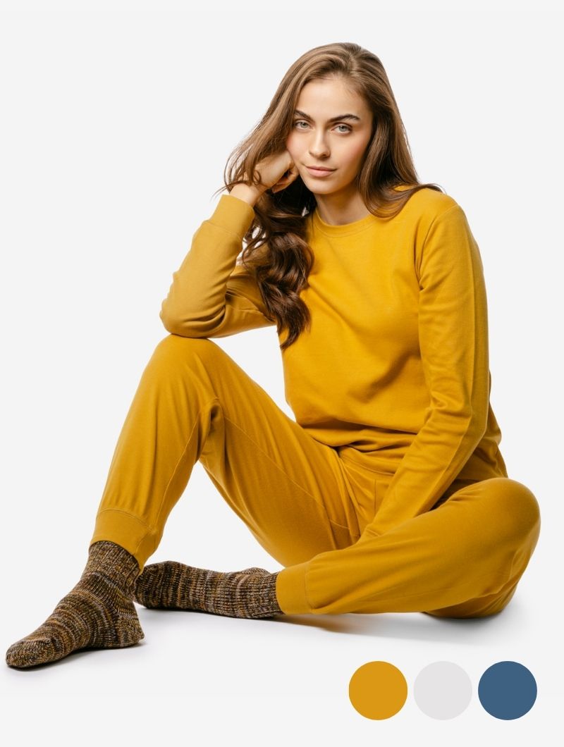 Pijama invierno mujer de algodón orgánico