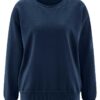 Sudadera básica mujer de color azul marino