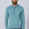 Sudadera capucha ecológica hombre azul