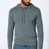 Sudadera capucha ecológica hombre gris