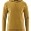 Sudadera capucha hombre mostaza ecológica