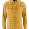 Camisa cuadros ecológica hombre ocre