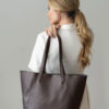 Bolso vegano hombro mujer marrón oscuro