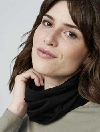 Braga cuello ecológica mujer negro