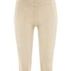 Mallas piratas yoga mujer beige