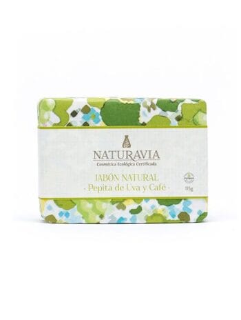 Jabón exfoliante pepita uva café