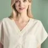 Blusa holgada manga kimono ecológica