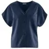 Blusa holgada manga kimono ecológica azul marino