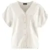 Blusa holgada manga kimono ecológica blanco