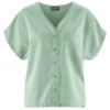 Blusa holgada manga kimono ecológica menta