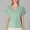 Blusa holgada manga kimono mujer menta