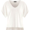 Camiseta fluida corte ancho orgánica blanco