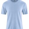 Camiseta hombre mezcla cáñamo slub azul cielo