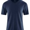 Camiseta hombre mezcla cáñamo slub azul marino