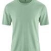 Camiseta hombre mezcla cáñamo slub menta