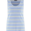 Camiseta sin mangas rayas ecológica azul cielo