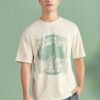 Camiseta sostenible hombre estampado árbol